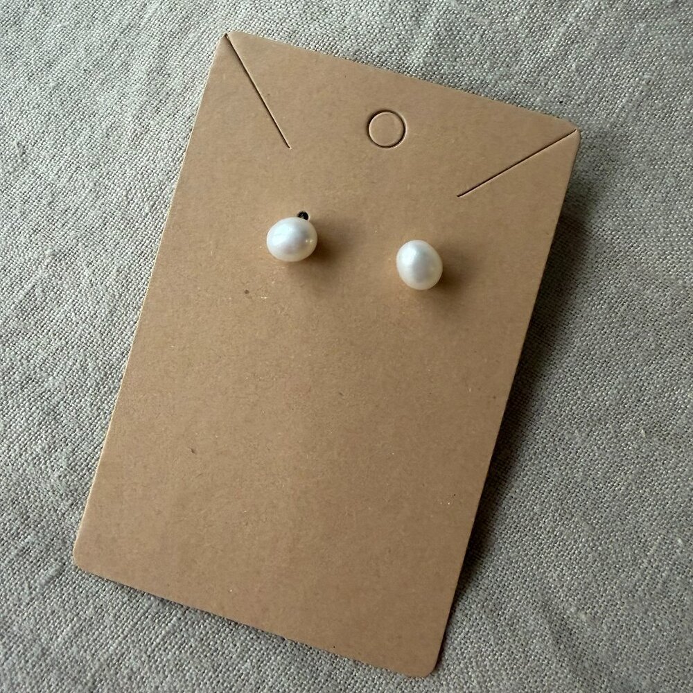 Pearl Stud Earrings